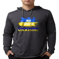 Cafepress - Nema rata u Ukrajini Podrška za majicu s dugim rukavima - majica s kapuljačom