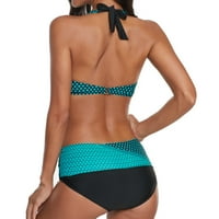Ženski kupaći kostimi Push Up Kupanje kupaći kostim plaža Polka odijelo Women Plus size Dots Baimwini