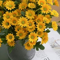 Baywell Heads Artificial Daiss Flower Buket za kućnu vjenčanje Kuhinjski uredski dekor