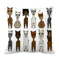 Alpaca Cartoon Set jastuk Case Jastuk za poklopac jastuka