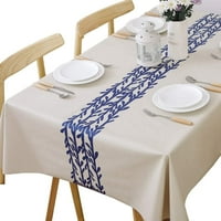 Teška vinilna stolna krpa za kuhinju Stol za objedovanje Wipor PVC stolnjak za tablicu pravokutnika (54 x78