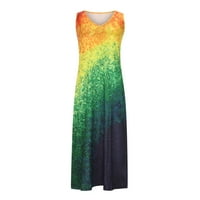 Ljetne haljine za žene Ležerne prilike elegantne haljine Žene Ležerne prilike Plus size Ispis V-izrez