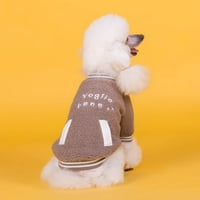 Mekana odjeća za pse u teksturi drži plišani škrt za škrt vjetra za mačke i štenad zimi