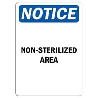 Prometni znakovi - Obaveštenje - Nesterilizirano područje Aluminijumski znak Ulično odobreno Znak 0.