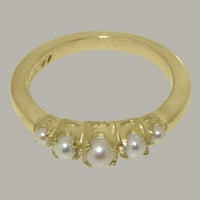 British Made Curl Huld Gold kultivirani prsten od žutog zlata - Opcije veličine - veličine 10