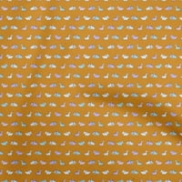 Onuone pamuk poplin tkanina od narančaste tkanine Šareni dinosaur crtani šivanje materijala za šivanje