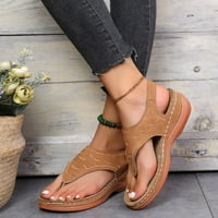 Ženske sandale za klin otvorene nožne sanduk sandale t kaip flip flops Ljetne sandale za žene