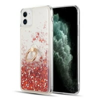 Kaleidio Case za iPhone Mini [vodopad Quicksand] TPU Slim gel [prsten [postolje] Hibridni poklopac kože