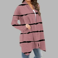 Snoarin Womens Cardigan Plus size Modni cvjetni od tiskani kardiganski jakni s dugim rukavima, džempere