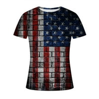 Sjedinjene Američke Države Patriots Muška Amerika Košulja Ispis Pulover Fitness Sport Majica okrugli