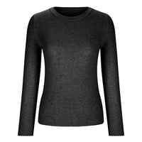 WAVSUF džemperi za žene plus veličine kornjače zimske čišćenje visoki vrat dugih rukava, puni pleteni