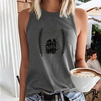 Ženska festivalska majica za pivu hladne ramene Grafičke majice Casual Ljetni bez rukava Tuničke majice