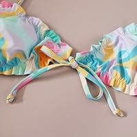 Toyfunny ženski podijeljeni kupaći kostim u boji, temperament za ispis Seksi visokog pojačanog plaže