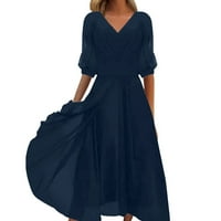 Mornaričke haljine za žene Ljetne modne haljine veličine xxxxl