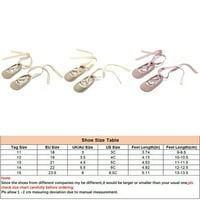 Gomelly Little Kids Balet Flat čipke Up Plesne cipele Princess Stanovi Prozračne prijenosne ljubitelje