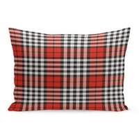 Uzorak Crni tartan plašten crveni karirani Kilt Lumberjack apstraktni jastučni jastuk na jastuku