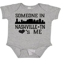 Inktastic Nashville Tennessee Neko me voli da poklon Skyline Boy ili Baby Girl Bodysuit