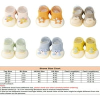 Colisha Baby Sock Cipele Prvi šetač kat papuče meke jedine čarape Indoor neklizajuće cipele s smećem 4.5C