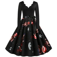 Proljeće za prodaju za žene za žene večera za patchordword Vintage Rockabilly haljina haljina božića