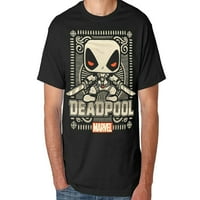 Marvel Collector Corps Deadpool Muška majica Crna siva majica kratkih rukava