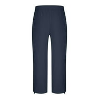 Homodles casual pantalone za muške sa džepovima - Ležerne prilike FIT Hlače Mornarička veličina m