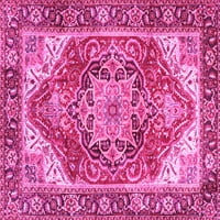 Ahgly Company Zatvoreni kvadrat Perzijske ružičaste tradicionalne prostirke, 6 'Trg