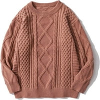 Prevelizirani plemenčić za pleteni džemper sa čvrstim vintage pulover Unise tkani pograničani prsti