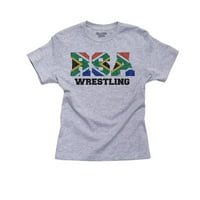 Hrvanje u Južnoj Africi - Olimpijske igre - Rio - Boy's Pamučna mladost siva majica