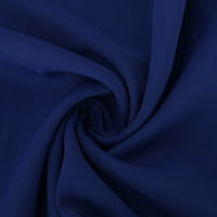 Smihono Clearsance Ljetne košulje za žene udobne casual bluze Solidne boje tiska na vrtu V-izrez majica ruffle rukave teers Redovna montaža odjeća za djevojke Plavo 10