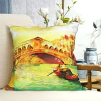 Venecija Italija Bacite jastuk za jastuk Kućni dekor Ugodne obloge za jastuke za krevet na kauč na razvlačenje