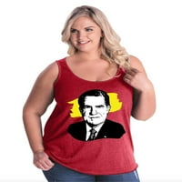 Normalno je dosadno - Ženski Plus sizen tenk vrh, do veličine - američki predsjednik Richard Nixon