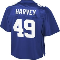 NFL_ PRO Line Muška Nate Harvey Royal New York Giants_ Big & Visok dres igrača