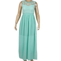 Ženska ljetna maxi haljina čipka Applique Elegantne korežne djeveruše haljine za vjenčanje