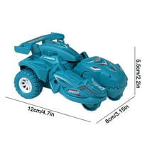 Pompotops Transformiranje dinosaura igračaka Dinosaur Transformator Auto igračka povlačenje Dino Race