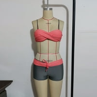 Eashery Bikinis za žene plus veličine Dno omotač ženski bikinis lubenica crvena x-velika