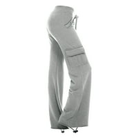 Lolmot Jogger Hlače za žene plus veličine Vježbanje izmicanja Sweatpants Stretch struk joga hlače teretane