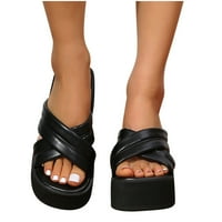Ljetni modni kaiš kaiševi debeli dno klizne klipne papuče za papuče za žene za čišćenje