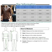 Tkinga modne muške jakne topla zima tanka hladna kožna rovoća Zip Smart Overjacket - smeđi XL