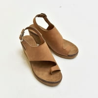 Leey-World Womenske sandale Ženske sandale Snals Cipele za žene Ljetni boemski perla T-remen elastični