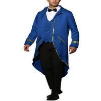 Lars Amadeus Victorian Carcoat za muški kostim Blazer Gothic Steampunk Tuxedo