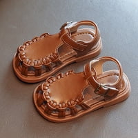 Dečiji dečji dečje cipele Crtani štampani ravni otvoreni nožni sandalovi sandale meke kosilice sandale