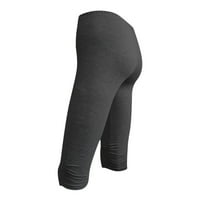 Ganfancp novih hlača gamaše za žene modne joge hlače obrezirane hlače Fitness tekuće čvrste boje Sportske