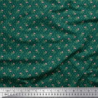 Soimoi Moss Georgette tkanina Tkanina, trokut i cvjetne umjetničke tkanine otisci na širokoj dvorištu