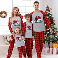 Fokiee Christmas Family Pajamas Set Xmas Odjeća roditelj-dijete odijelo Djeca Tata Mama koja odgovara