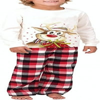 Danceemangoos Božićne pidžame za obitelj PJS Podudaranje za odmor Pajamas Spavaće odjeće za tinejdžere i odrasle