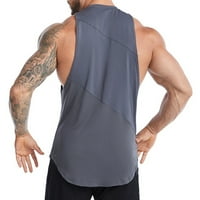 Corashan Muns Vest, sportski prsluk muški čvrsti fitness odijelo za rukavu košarka trčanje joga prsluk