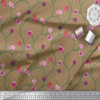 Soimoi pamučna kambrička tkaninska tkanina i peony cvjetna otisnuta plovska tkanina od dvorišta široka