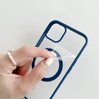 za iPhone Pro Case Magnetic [Podrška magsafe punjač] Bežični protiv ogrebotina otporan na udarce od četiri ugla izdržljiv poklopac za iPhone Pro, bijeli
