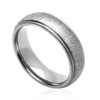 Udobnost fit titanijumski vjenčani band brušeni prsten