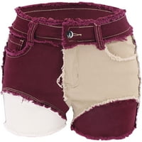Binmer ženske kratke hlače spajanje džempera traper pantalone ženske rupe do dna ležerne hlače